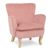 Poltrona Orlins per interno, Struttura In Legno Di Pino E Compensato, Rivestimento In Poliestere Effetto Boucle', Capitonne' 71.5 x 72.5 x 79h cm