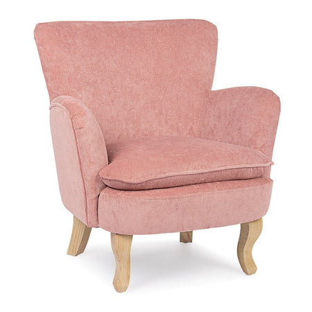 Poltrona "Orlins" per interno, Struttura In Legno Di Pino E Compensato, Rivestimento In Poliestere Effetto Boucle', Capitonne' 71.5 x 72.5 x 79h cm