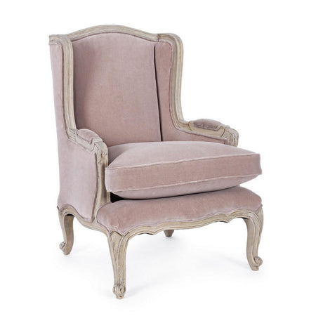 Poltrona "Lorelie" per interno, Struttura In Legno Di Mango Massiccio 72 x 76 x 102h cm