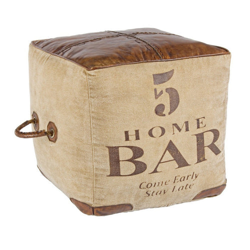 Poltrona Pouf Sanpark per interno, con imbottitura in cotone da 45x45x45cm