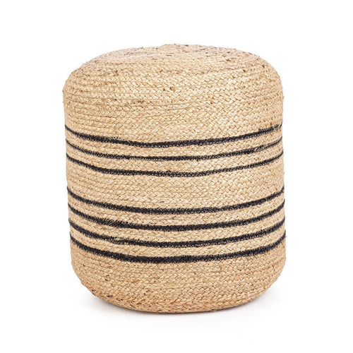 Poltrona Pouf Ankit per interno, con Iuta da Ø45 cm