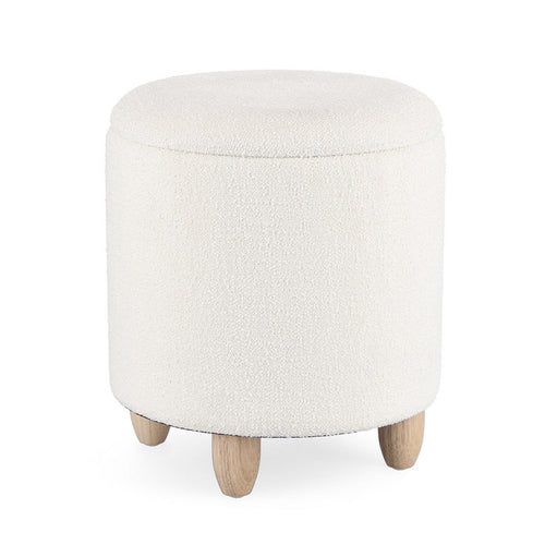 Poltrona Pouf Zena per interno, con struttura in mdf e compensato da Ø36 x 39.5h cm
