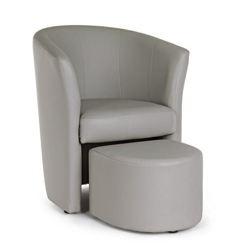 Poltrona Rita per interno, Struttura In Legno Di Pino E Compensato, Rivestimento In Similpelle 94% Pvc 6% Poliuretano 64,5 x 59,5 x 78h cm