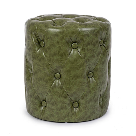 Poltrona Pouf "Batilda" per interno, con struttura in legno di pino e compensato da Ø34 x 39h cm
