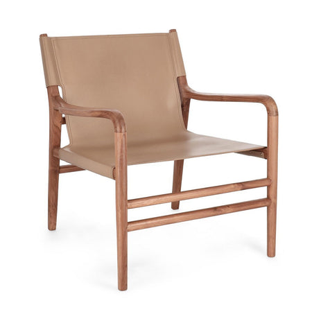 Poltrona "Caroline" per interno, Legno Teak, Finitura Con Vernice A Base D'Acqua 70 x 72 x 79h cm