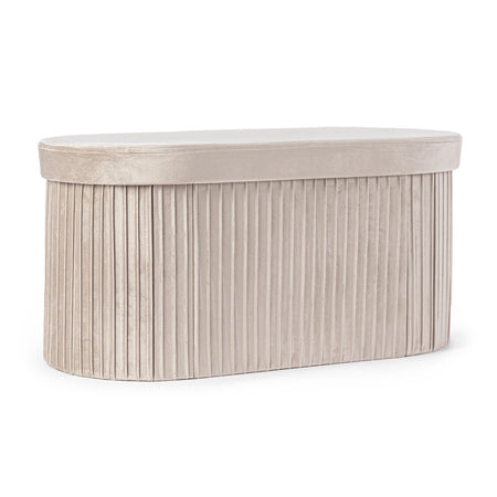 Poltrona Pouf "Jocelyn" per interno, con struttura in mdf