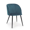 Sedia Queen con gambe in acciaio verniciato a polvere, per arredo interno 53 x 57 x h 81,5 cm