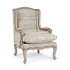 Poltrona Elodie per interno, Struttura In Legno Di Mango Massiccio 70 x 72 x 102h cm