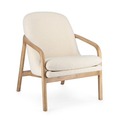 Poltrona "Elaide" per interno, Struttura In Rubberwood 65.5 x 74.5 x 82h cm