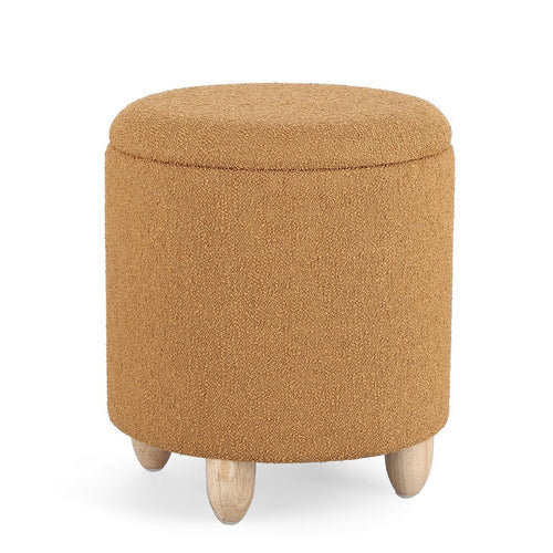 Poltrona Pouf Zena per interno, con struttura in mdf e compensato da Ø36 x 39.5h cm