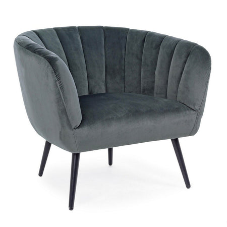 Poltrona "Avril" per interno, Struttura In Legno Compensato, Gambe In Acciaio Verniciato A Polvere Epossidica 76 x 70 x 68h cm