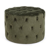 Poltrona Pouf Lorella per interno, con struttura in legno di pino e mdf da Ø60 x 42h cm