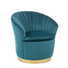 Poltrona Gilles per interno, Struttura In Legno Di Pino, Rivestimento In Poliestere Effetto Velluto, 77 x 71 x 77h cm
