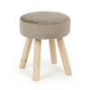 Poltrona Pouf Adeline per interno, con struttura in legno di pino e mdf da 34x34x38cm