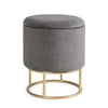 Poltrona Pouf Polina per interno, con struttura in mdf e compensato da Ø34.5x45h cm