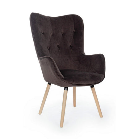 Poltrona "Juliet" per interno, Struttura In Legno 68 x 76 x 105h cm