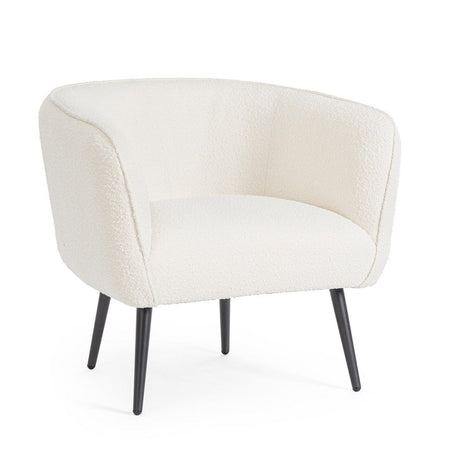 Poltrona "Avril" per interno, Struttura In Legno Compensato, Gambe In Acciaio Verniciato A Polvere Epossidica 76 x 70 x 68h cm