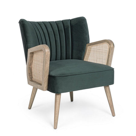 Poltrona "Virna" per interno, Struttura In Legno Di Pino E Compensato 64 x 71 x 79h cm