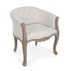 Poltrona Diva per interno, Struttura In Rubber Wood, Seduta Rivestita In Poliestere 60 x 60 x 70h cm
