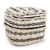 Poltrona Pouf Yucatan per interno, con rivestimento in 100% cotone da 45x45x35 cm