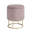Poltrona Pouf Polina per interno, con struttura in mdf e compensato da Ø34.5x45h cm