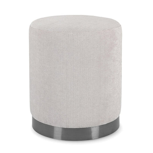 Poltrona Pouf Ernestine per interno, con struttura in legno di pino e mdf da Ø35 x 42h cm