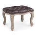 Poltrona Pouf Diva per interno, con struttura in rubber wood da 53x42x38cm
