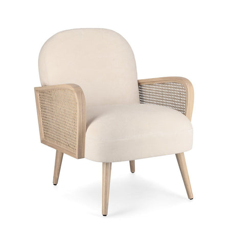 Poltrona "Dalida" per interno, Struttura In Legno Di Pino E Compensato 65 x 74 x 81h cm