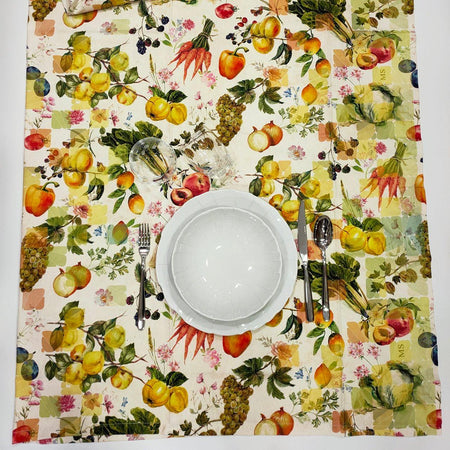 Maison Sucrèe Tovaglia 150x180 Pintura Fruit Mix D44 - Passarelli Biancheria
