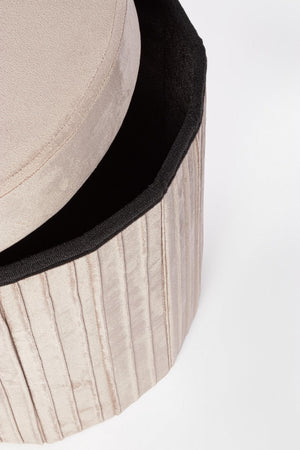 Poltrona Pouf "Jocelyn" per interno, con struttura in mdf