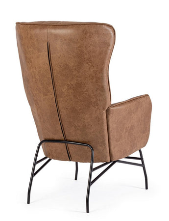 Poltrona "Nasira" per interno, Struttura In Acciaio, Gambe In Acciaio Verniciato A Polvere 70 x 84 x 109h cm