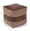 Poltrona Pouf Charleston per interno, con imbottitura in cotone da 40x40x40cm