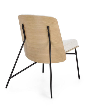 Poltrona "Emerson" per interno, Struttura In Compensato 59 x 71 x 80h cm