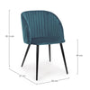 Sedia Queen con gambe in acciaio verniciato a polvere, per arredo interno 53 x 57 x h 81,5 cm