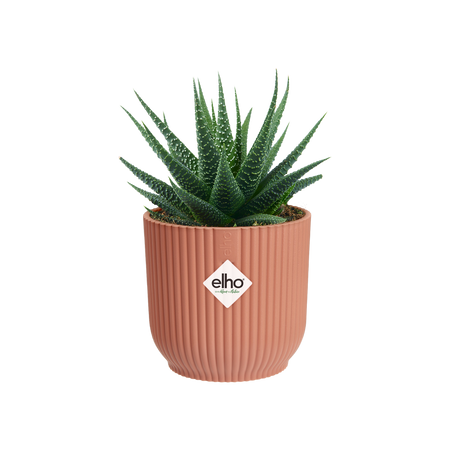 Vaso "Vibes Fold Round" in plastica riciclata, per esterno, stile moderno