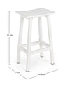 Sgabello da bar Skipper con struttura in alluminio, seduta comoda per esterno, da 71 cm