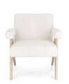 Poltrona Faiza per interno, Struttura In Legno, Gambe In Rubberwood 57.5 x 80 x 83h cm