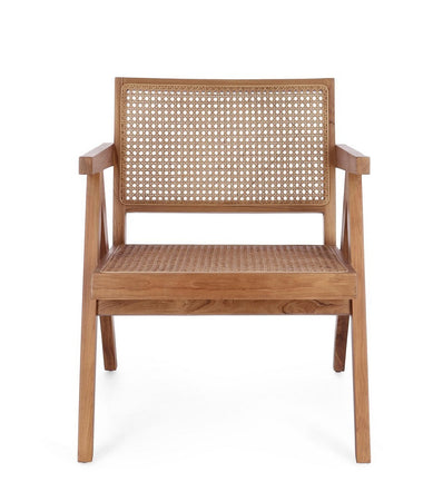 Poltrona "Galia" per interno, Legno Teak, Finitura Naturale Con Vernice A Base Di Nitrocellulosa 61 x 68.5 x 74h cm