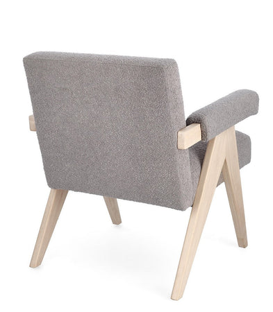 Poltrona "Faiza" per interno, Struttura In Legno, Gambe In Rubberwood 57.5 x 80 x 83h cm
