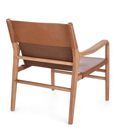 Poltrona "Caroline" per interno, Legno Teak, Finitura Con Vernice A Base D'Acqua 70 x 72 x 79h cm