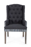 Poltrona Estelle per interno, Struttura In Legno Di Mango Massiccio 62 x 71 x 107h cm