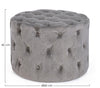 Poltrona Pouf Lorella per interno, con struttura in legno di pino e mdf da Ø60 x 42h cm