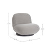 Poltrona Margot per interno, Struttura In Legno Compensato 81 x 95 x 71h cm