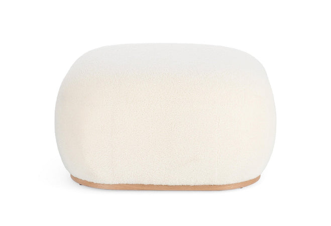 Poltrona Pouf "Miriana" per interno, con struttura in mdf da Ø68.5 x 36h cm
