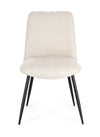 Sedia Cora con struttura in acciaio, per arredo interno 48 x 62 x h 84 cm
