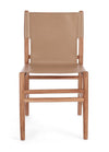Sedia Caroline con legno teak, per arredo interno 48 x 58 x h 85 cm