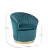 Poltrona Gilles per interno, Struttura In Legno Di Pino, Rivestimento In Poliestere Effetto Velluto, 77 x 71 x 77h cm