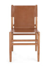 Sedia Caroline con legno teak, per arredo interno 48 x 58 x h 85 cm