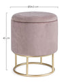 Poltrona Pouf Polina per interno, con struttura in mdf e compensato da Ø34.5x45h cm