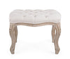 Poltrona Pouf Diva per interno, con struttura in rubber wood da 53x42x38cm